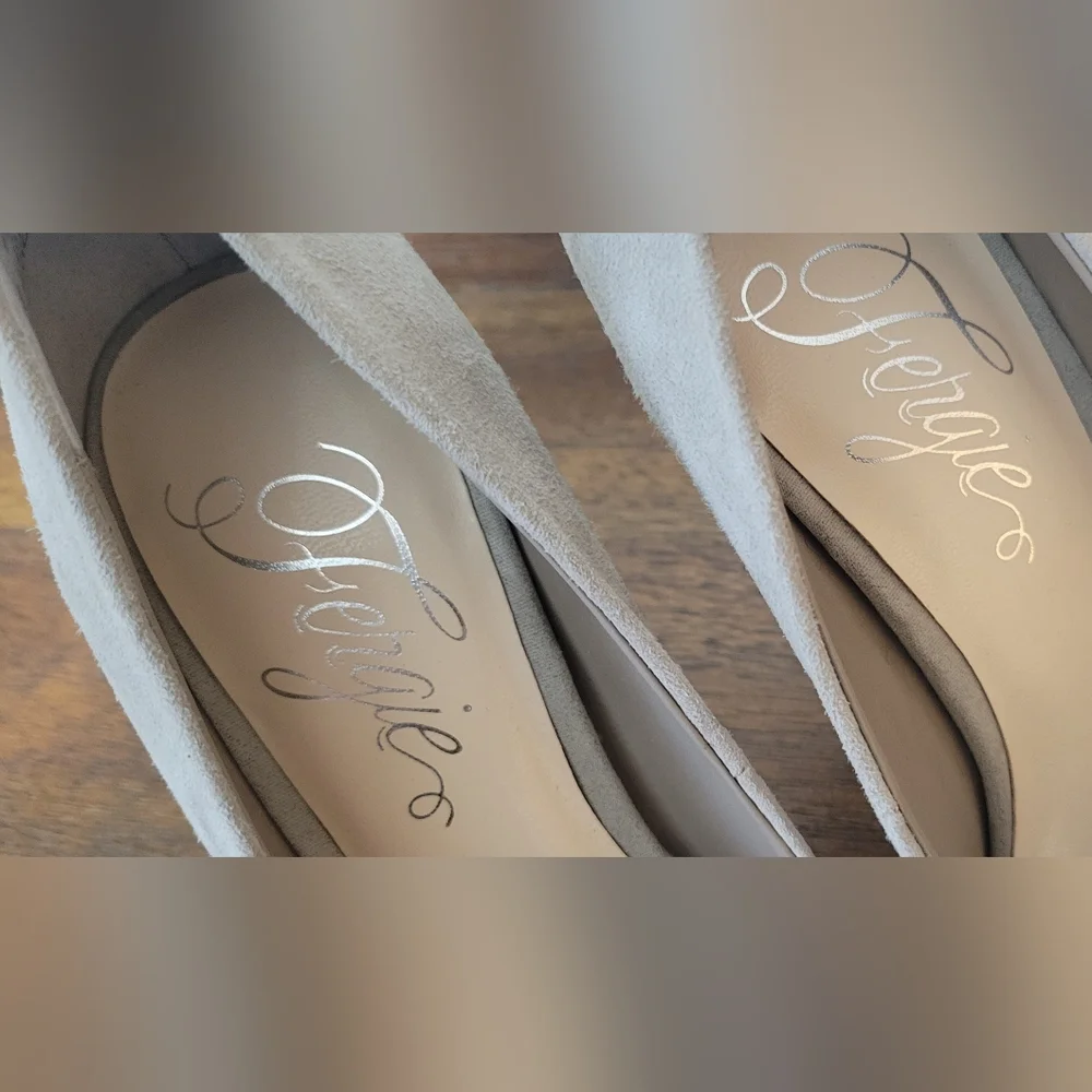 *SALE* Fergie Rhinestone Suede Heels - Picture 7 of 10